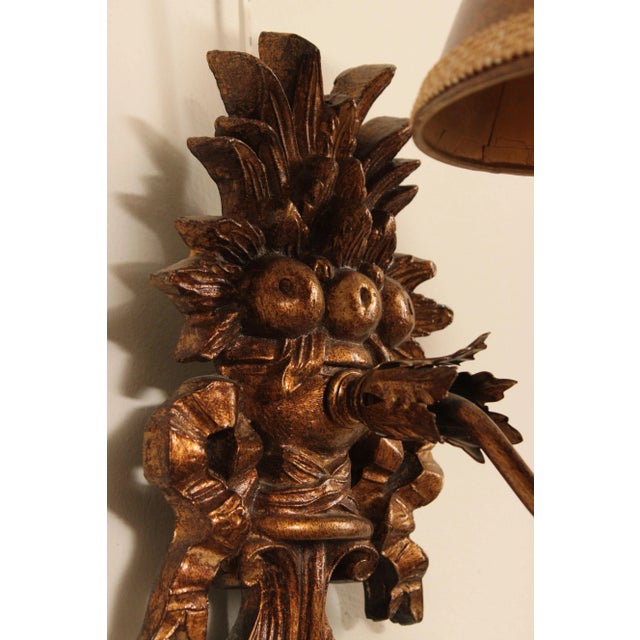 Italian Renaissance Style Pair of Carved Wall Sconces With Prisms For Sale In Philadelphia - Image 6 of 12