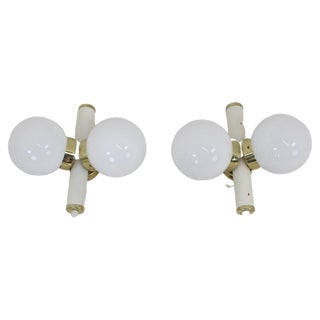 Mid-Century Set of 2 Wall Lamps attributed to Instala Jilove, 1970s, Set of 2 For Sale