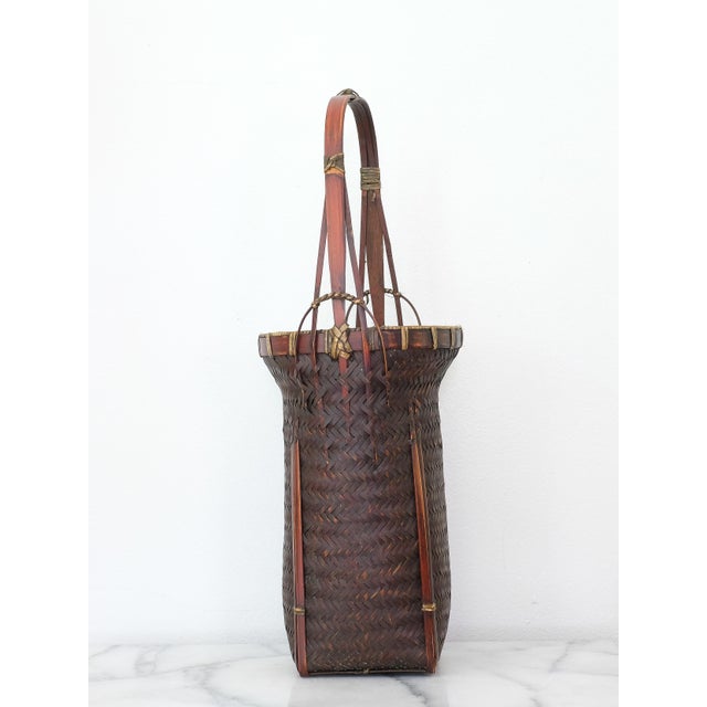 Japanese Antique Japanese Ikebana Basket For Sale - Image 3 of 4