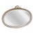 Vintage French Provincial Oval Wall Mirror For Sale