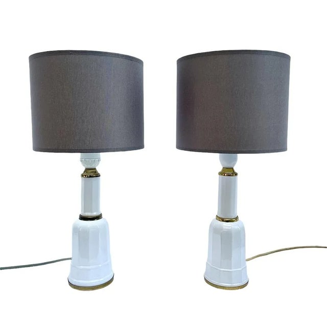 Metal Scandinavian Style Table Lamps, Set of 2 For Sale - Image 7 of 7