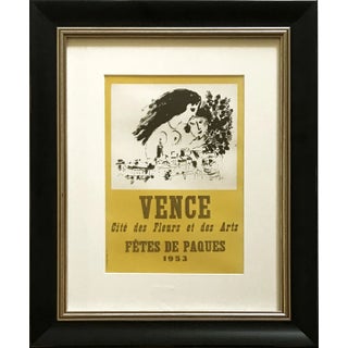 Marc Chagall Framed Lithograph18 Vence Fetes De Paques 1959 For Sale