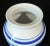 Blue Vintage Italian Blue & White Hand Painted Art Pottery Cannister Ginger Jar With Lid For Sale - Image 8 of 9
