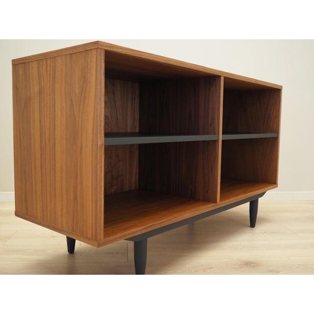 Wood Scandinavia Brown Walnut Bookcase For Sale - Image 7 of 11