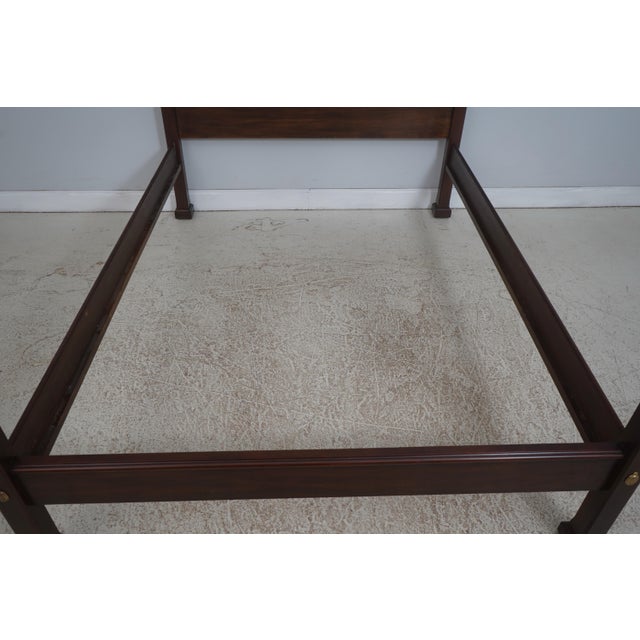 Henkel Harris Mahogany Queen Size Pencil Poster Bed For Sale - Image 14 of 16