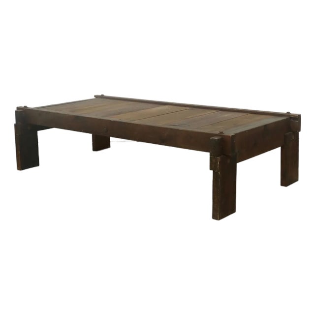 Late 19th Century Primitive Rectangular Coffee Table For Sale