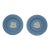 2 Vintage Wedgwood Jasperware Blue W/White Neo-Classic Figural Plates For Sale