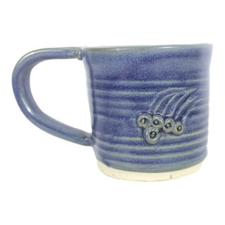 Vintage Signed Studio Pottery Coffee Mug For Sale