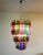 1980s Large Multi Colored Murano Glass Chandelier, 1982 For Sale - Image 5 of 12
