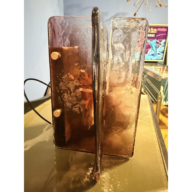 Vintage Italian Murano Glass Wall Lamp, 1970s For Sale - Image 9 of 14