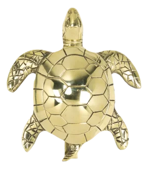 Solid Brass Sea Turtle Door Knocker Coastal Beach