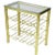 Modern Brass Wine Rack Table For Sale