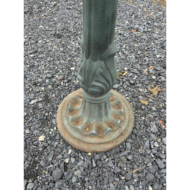Metal Iron & Aluminum Outdoor Bird Bath Sculpture For Sale - Image 7 of 11