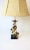 Italian Gold Gilt Tole and Black Marble Table Lamp For Sale - Image 4 of 8
