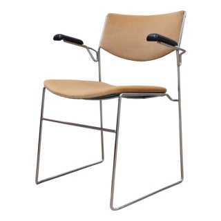 Stackable Steel Frame Chairs from ELAM, Italy, 1970s, Set of 12 For Sale
