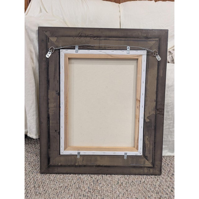 Framed Original Sunflowers Acrylic Painting on Canvas. 24in X 28in For Sale - Image 4 of 4