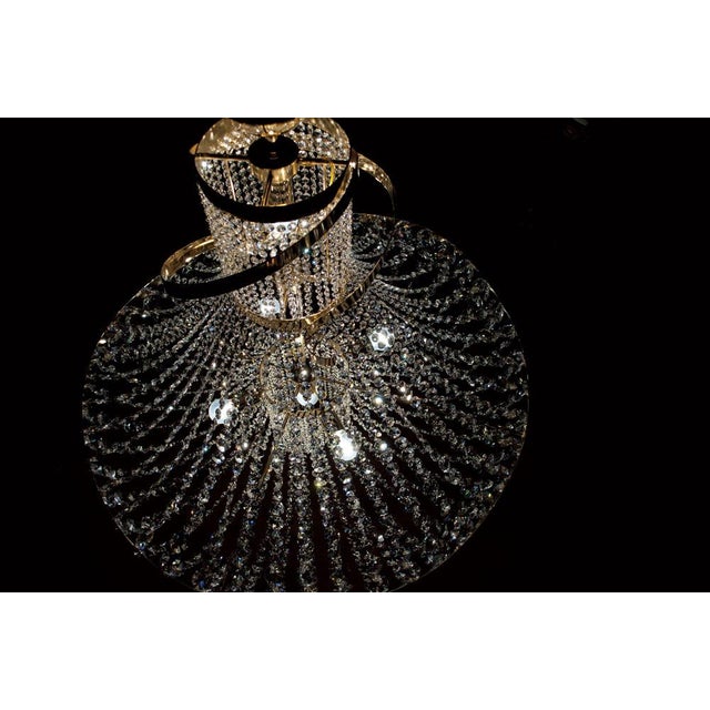 Contemporary Dancer 6 Lights Cascading Chandelier in Polished Chrome and Glass by Aggiolight For Sale - Image 3 of 7