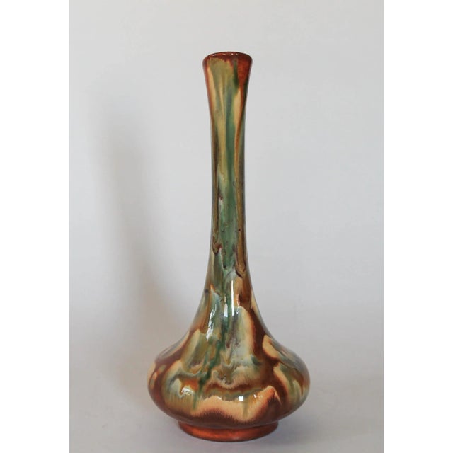Mid-Century Modern Mid-Century Drip Glaze Pottery Vessel For Sale - Image 3 of 7