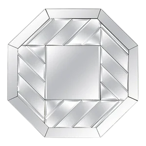 1980s Postmodern Octagonal Beveled Mirror