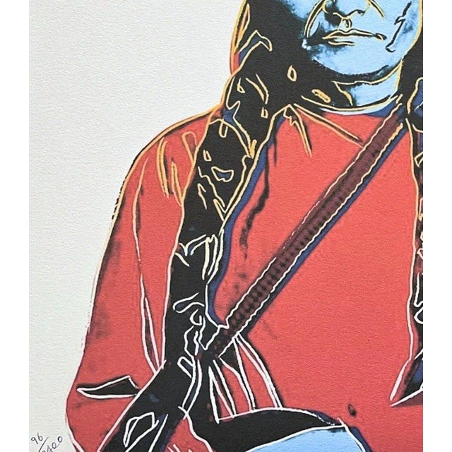 Andy Warhol (after) "Sitting Bull red", size 60 x 60 cm, plate signed bottom right, numbered with pencil on heavy paper,...