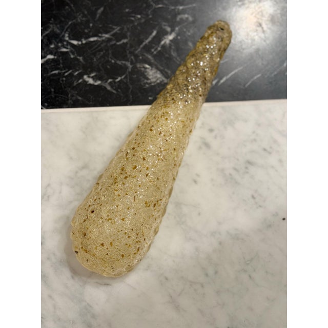 Murano Chandeliers in Amber Color in the style of Venini, Set of 2 For Sale - Image 6 of 15