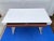 Contemporary Modern X Base Desk in the Style of Milo Baughman For Sale - Image 11 of 13