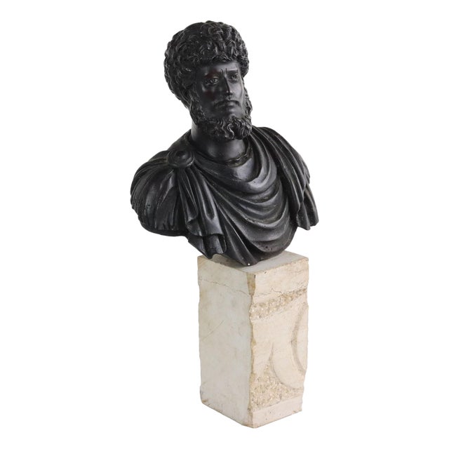 Roman Emperor Marcus Aurelius Bust in Bronze from Chiurazzi Naples For Sale