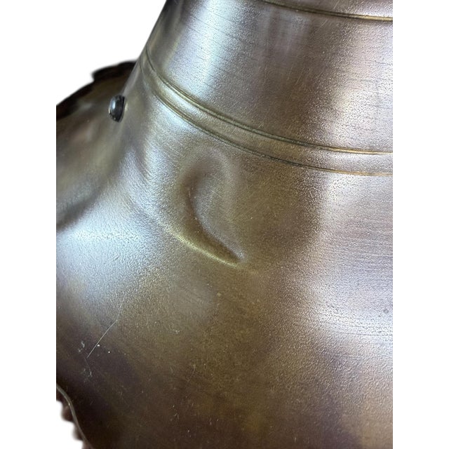 Bronze 1920s Cast Bronze Spanish Revival Floor Lamp With Original Crackle Glass #2613 For Sale - Image 8 of 8