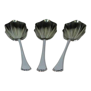 1960 Vintage Mappin & Webb Silverplate Berry Spoons Pembury, Fluted and Gilt Bowls- Set of 3