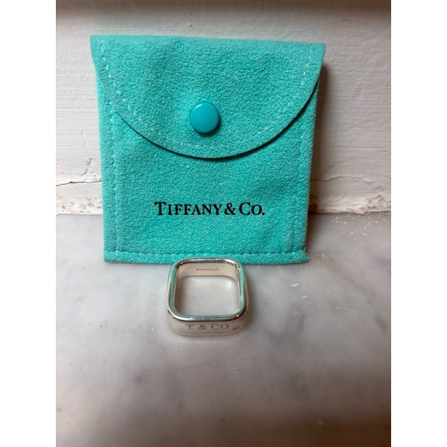Metal Tiffany & Co. Sterling Silver 1837 Square Ring 11.34g, Size 8.5 For Sale - Image 7 of 7