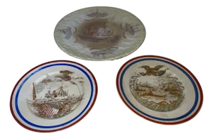 Great White Fleet Porcelain Plates