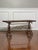 Regency Scroll Iron Bench, Coffee Table, Faux Leather Trompe-l'Oeil Top, 1960s For Sale - Image 4 of 13