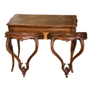 Pair of 19th Century Louis XV Carved Walnut Wall Brackets Consoles From Provence