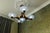 Art Deco French Coppered Metal and Opalescent Glass Chandelier from Ezan, 1930s For Sale - Image 12 of 18