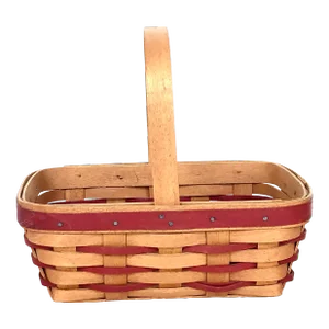 Vintage Handwoven Wooden Longaberger Basket