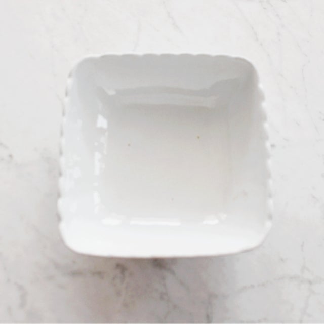 1800-1890 English Ironstone finger fluted Lady Finger bowl. A beautiful antique English white ironstone bowl with a lovely...