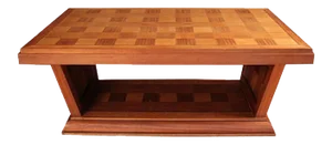 Art Deco Dining Table with Chequered Pattern