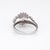 Ruby Diamond Ring Estate 14k White Gold Vintage Cocktail Band Jewelry Sz 8 For Sale In Los Angeles - Image 6 of 7