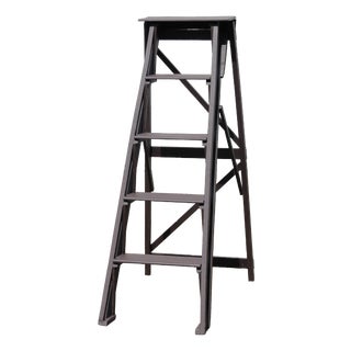 Vintage Foldable Wood Ladder, 1950s For Sale
