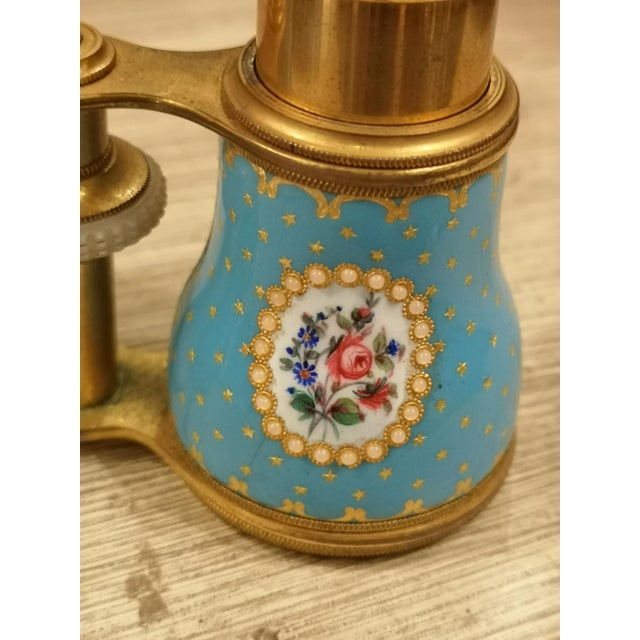 Blue Enamel Theater Glasses For Sale - Image 9 of 13