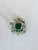 Set in 18k Gold, 7.59 Carats, Natural Zambian Emerald & Diamonds Engagement Ring, Size 6.5 For Sale - Image 10 of 11
