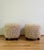 Jean Royère 1970s Jean Royère Sculptural Round Taupe Ottomans - A Pair For Sale - Image 4 of 9