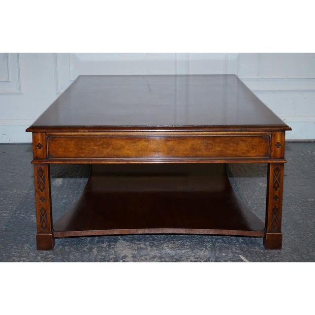 Large Georgian Burr Walnut Coffee Table from Brights of Nettlebed London For Sale - Image 18 of 18