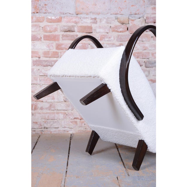 Brown Set of Art Deco Armchairs attributed to J. Halabala for Up Závody, Czech, 1940s For Sale - Image 8 of 18