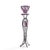 Contemporary André Dubreuil for Daum Monumental Chantilly Vase and Pedestal For Sale - Image 3 of 10