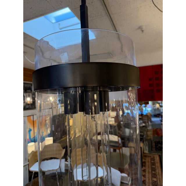 Metal Restoration Hardware Ravelle Pendant For Sale - Image 7 of 12