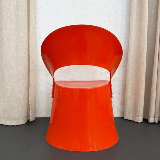 1960s 1960s Orange Fiberglass Chair by Nanna Ditzel for Domus Danica For Sale - Image 5 of 8