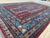Textile Vintage Kazak Wool Rug, Red Star Medallion For Sale - Image 7 of 11