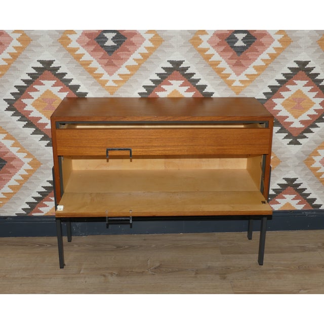 Black Teak Chest of Drawers, 1960s For Sale - Image 8 of 14