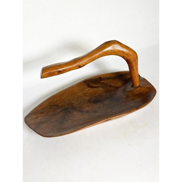 Handcrafted Olive Wood Fruit Basket, France, 1950s For Sale - Image 4 of 11